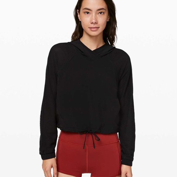 lululemon Catch a Breeze Pullover - Black Mesh 8 - Picture 1 of 9